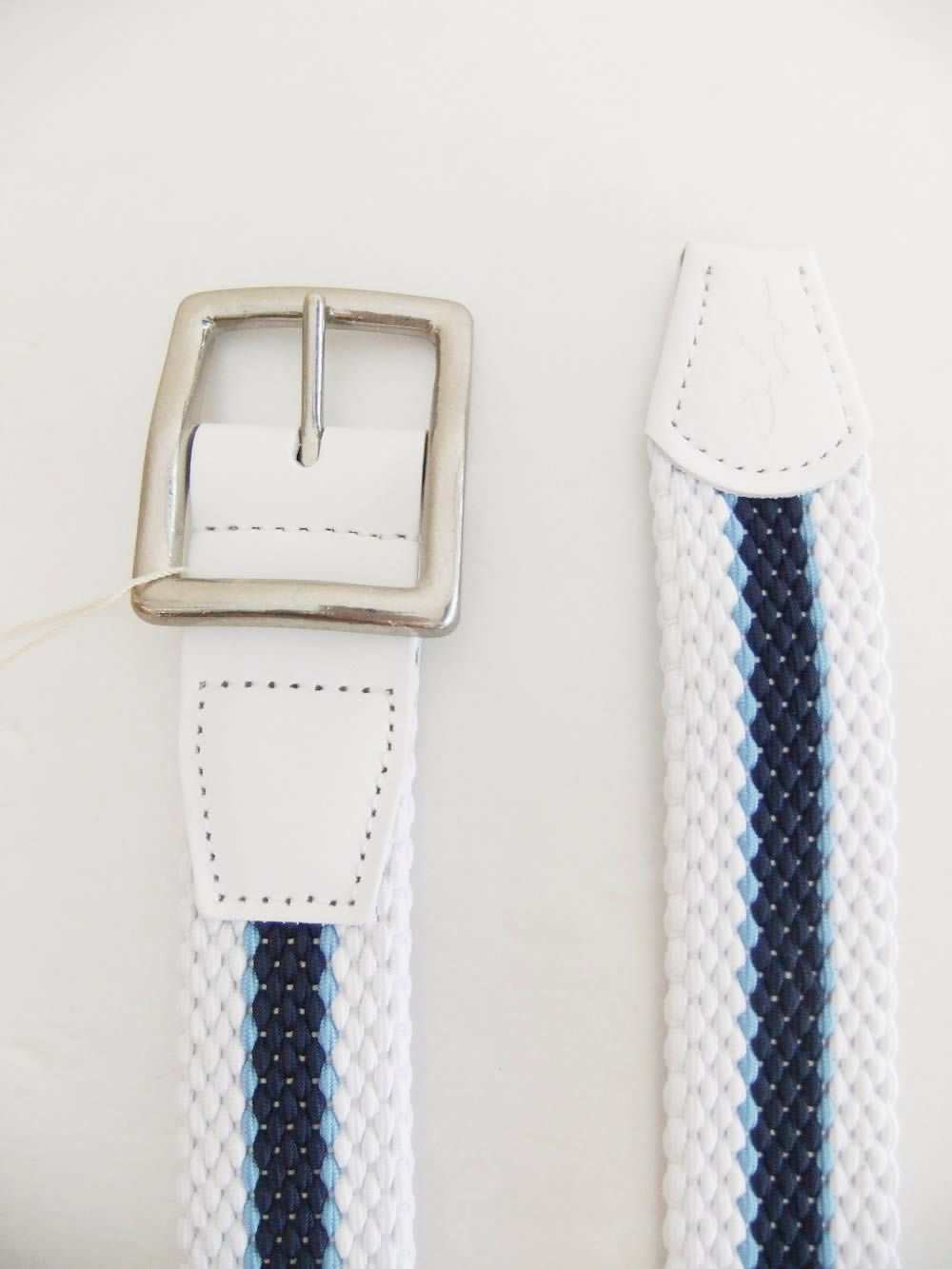 TRICOLOR MESH BELT    メッシュベルト  (ホワイト)   RSA-25013