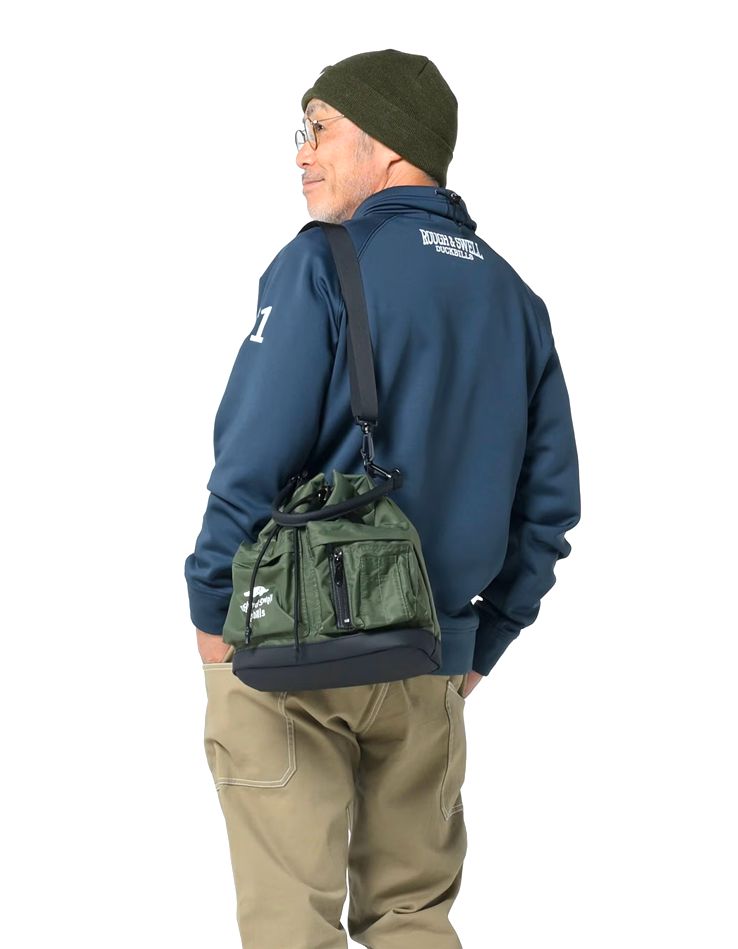 MA-1 BAG    (オリーブ)  巾着型 2WAY バッグ  RSA-26211