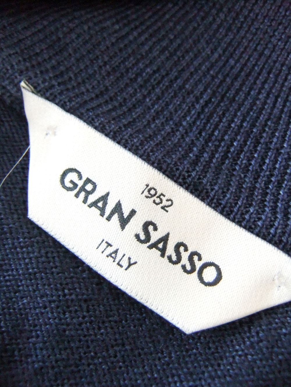 ウール ガーメントダイ ハーフ ZIP ニット