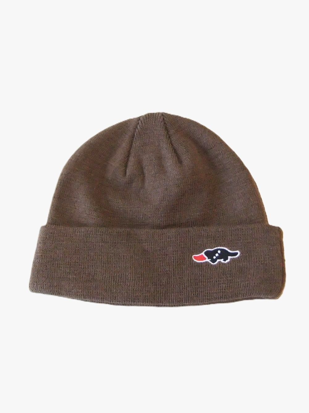 BASIC BEANIE   ロゴ ニットキャップ  ( ブラウン )   RSA-26207