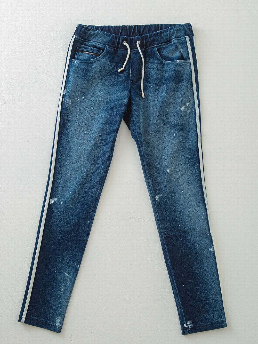 EX DENIM JERSEY BLINDLINE PT  デニム ジャージー  ライン パンツ