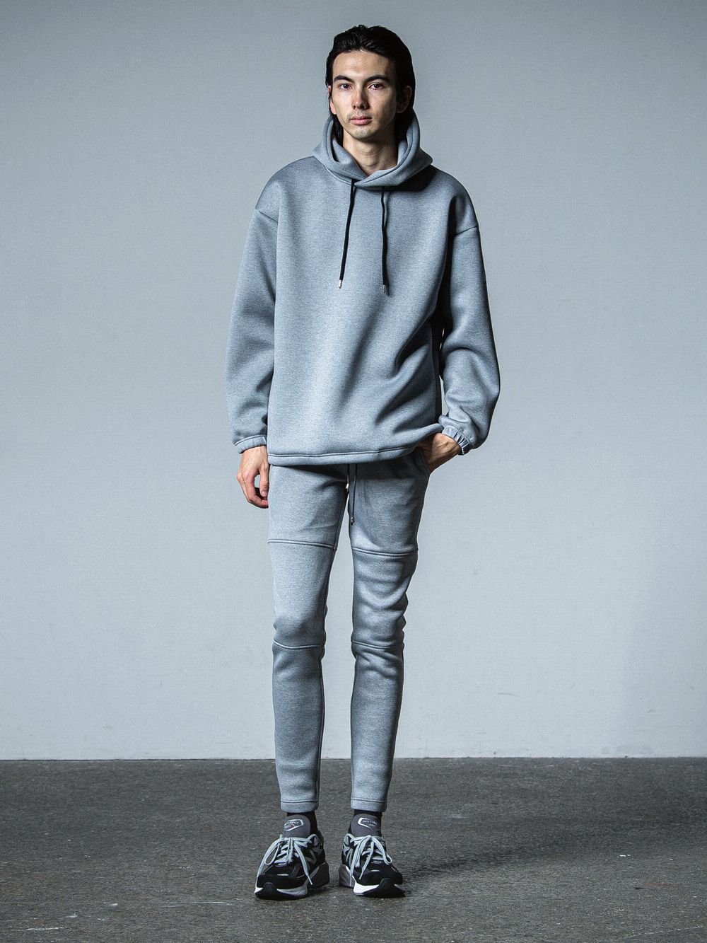 CARDBOARD HOODIE  (グレー)  ダンボールニット パーカー