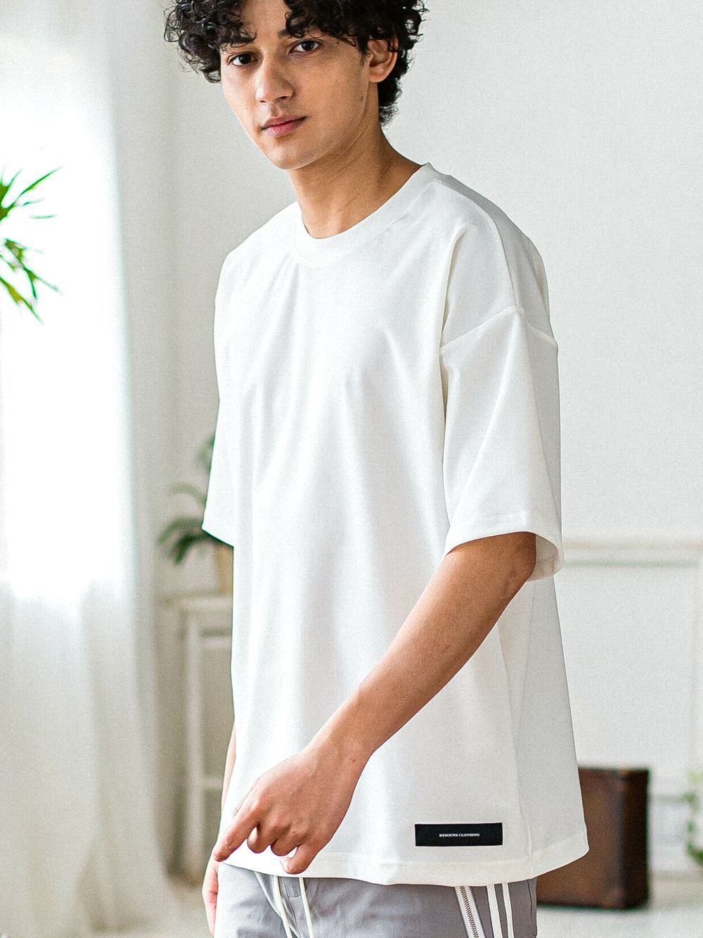 OX JERSEY OVER TEE  (ホワイト)   オックス ジャージー オーバーTシャツ