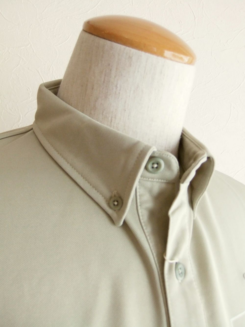 FAKE POCKET POLO (ベージュ)   半袖B.D.ポロ  RSM-22006