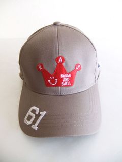 CROWN B.B. CAP  ( グレー )  ロゴ入りキャップ  RSA-22202