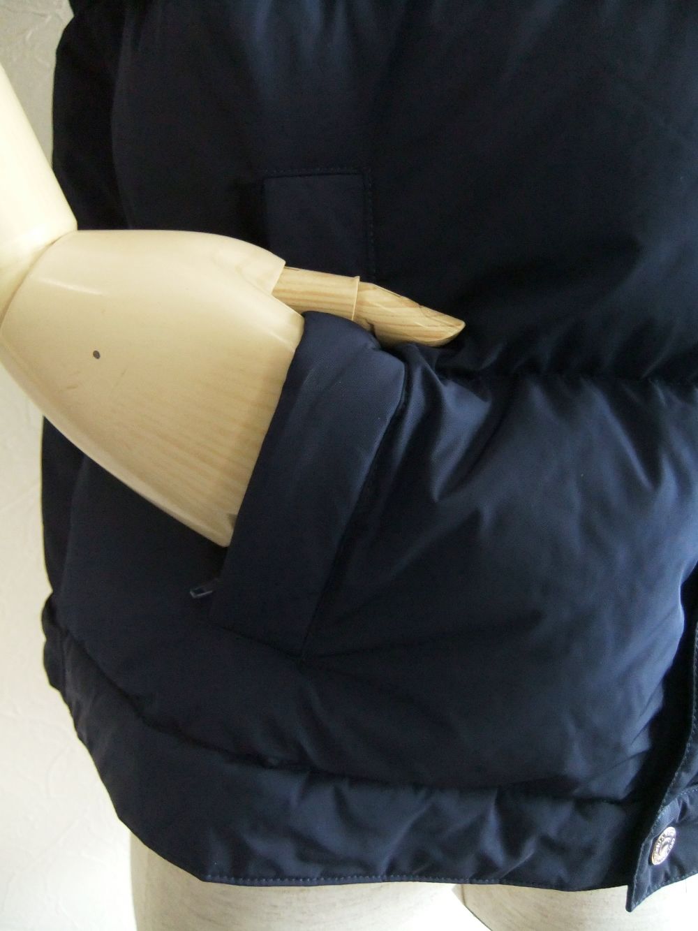 襟付き ダウンジャケット  LIGHTLY PADDED NYLON JACKET   S74AM1097