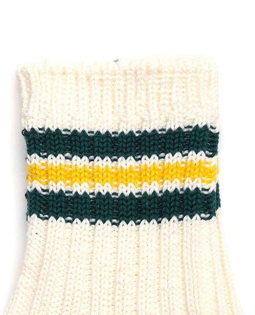 CAMP SOCKS SHORT   リブソックス ( グリーン)
