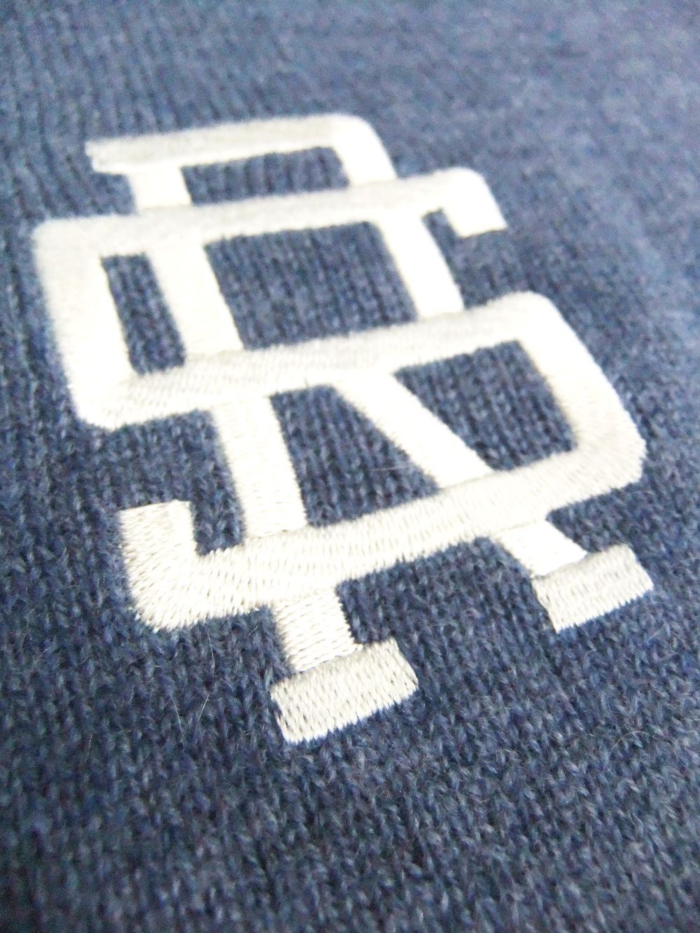 COLLEGE CASHMERE   カシミア Vネックセーター ( ブルー )  RSM-21263