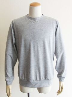 NEBBIOLO LUNGO 【REDA active】 R6461   (グレー)  クルーネック長袖Tシャツ
