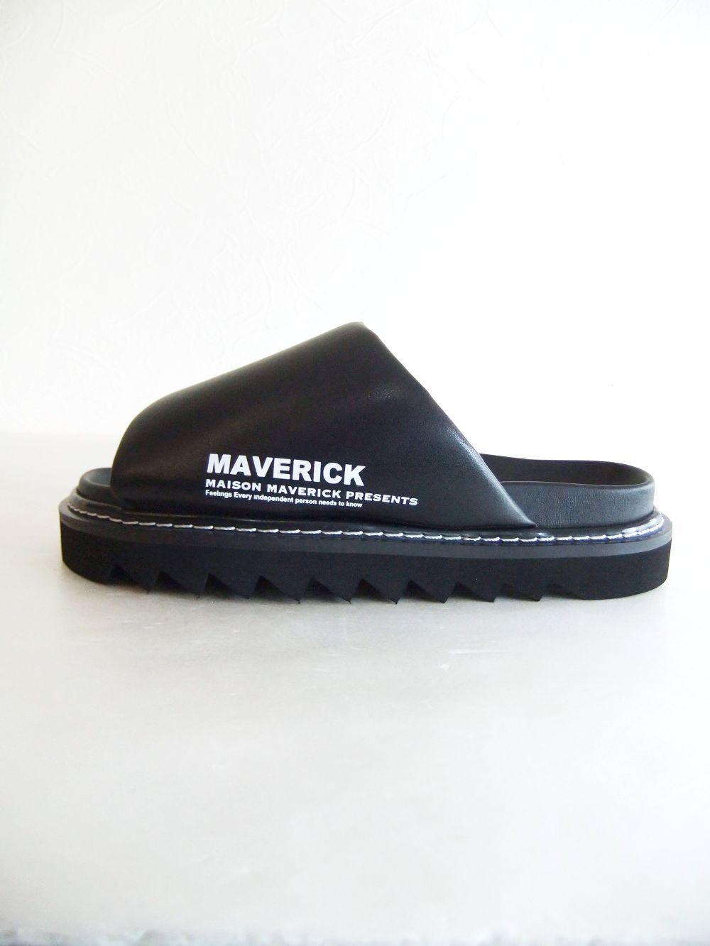 PLATFORM-SOLE SLIP-ON SANDALS  プラットフォーム スリッポン  (ブラック)  MS2450