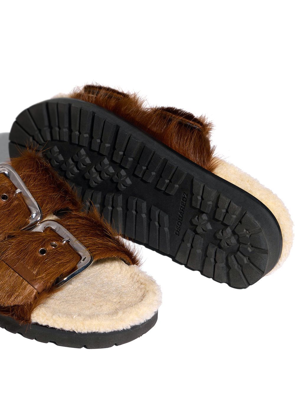 ROCK YOUR ROAD SANDALS   ファー / レザーサンダル