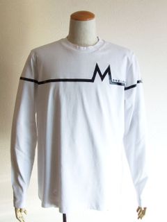 ロゴ ロングスリーブ クルーネックTシャツ (ホワイト)
