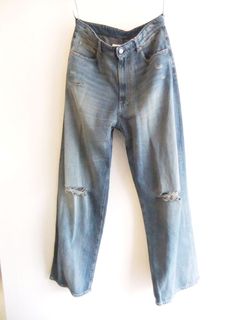 《MM➅》 Maison Margiela  ダメージ 5ポケット ワイド デニム