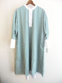 【Arumlily】 ストライプ ロングシャツ ワンピース   RD-53788