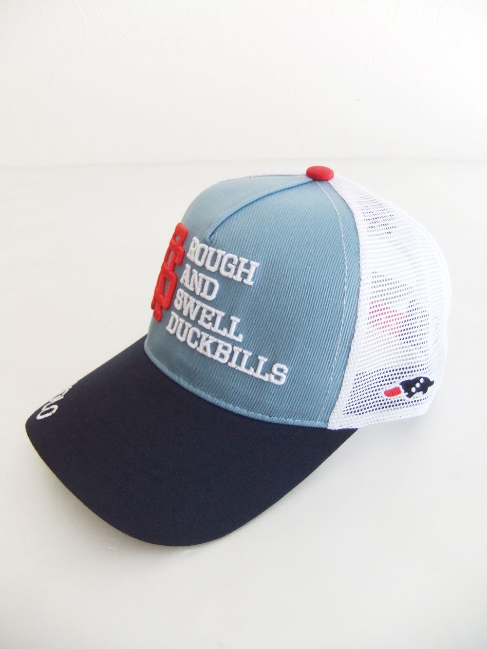 MESH TOUR CAP ( ブルーグレー×ネイビー ) ロゴ入りキャップ RSA-22001