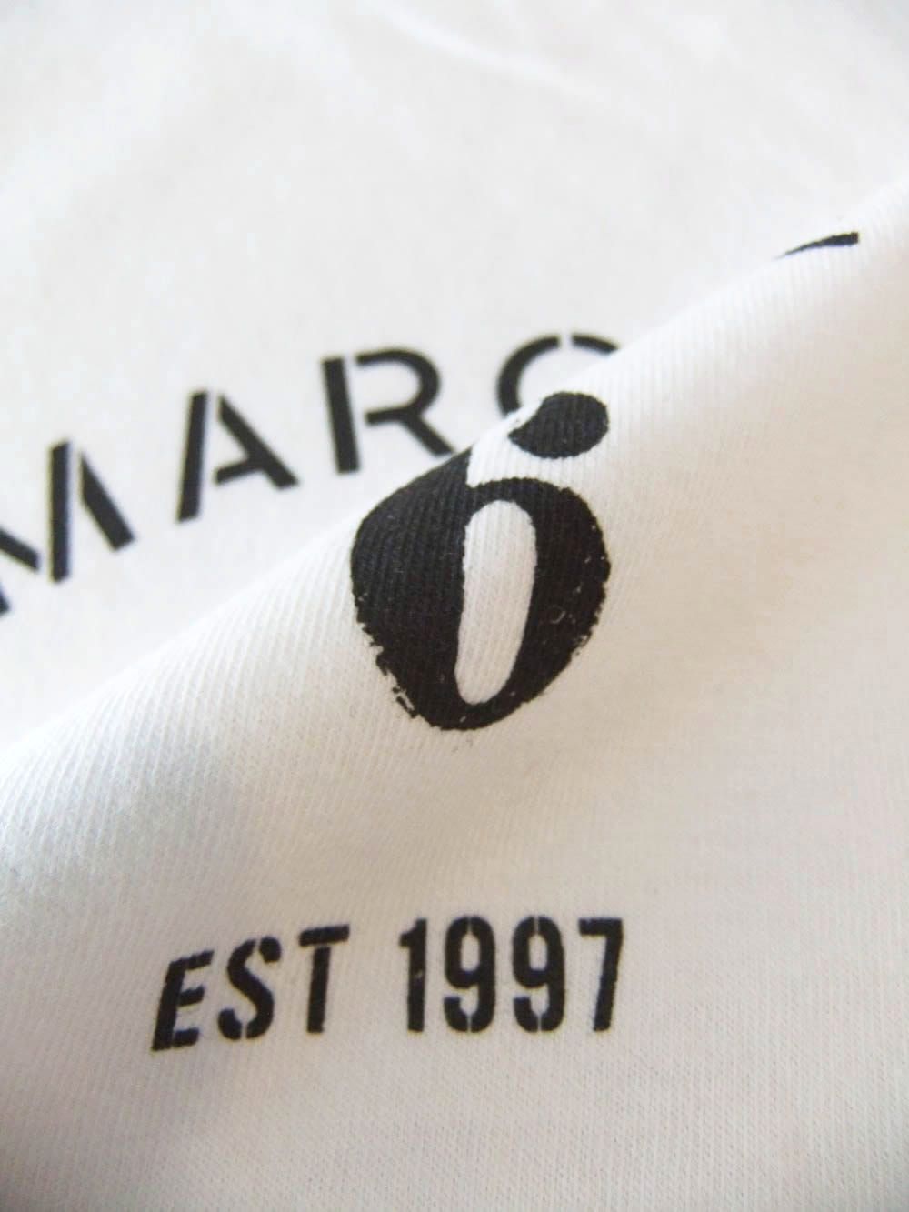 【レディース】MM⑥ MAISON MARGIELA    (ホワイト)  シグネチャー ジャージーTシャツ