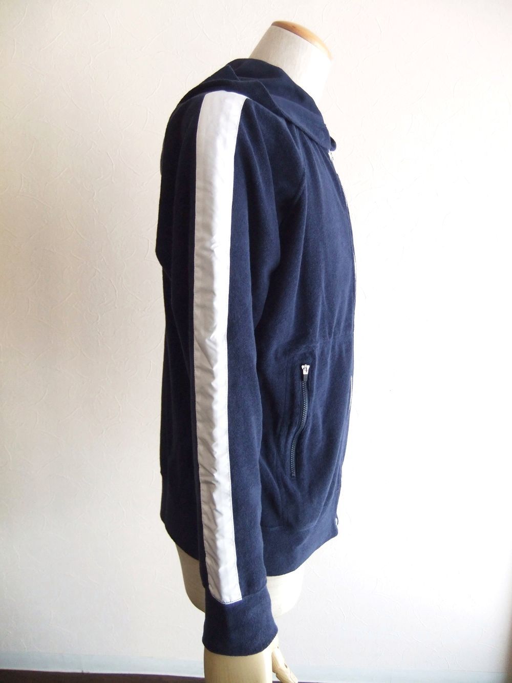 HUNTINGTON HOODIE  (ネイビー)  ロゴ入り  ZIP パーカー   RSM-24054