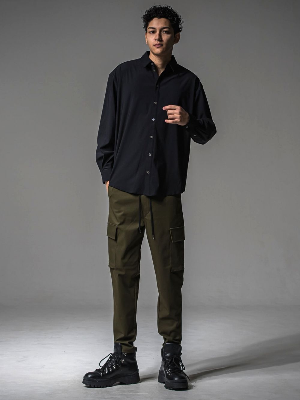 NYLON JACK SHIRTS （ブラック）  ナイロン シャツ ジャケット