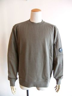 DIAGONAL RAISED FLEECE  SWEATSHIRT  (ライトスモークベージュ) クルーネック スウェットシャツ