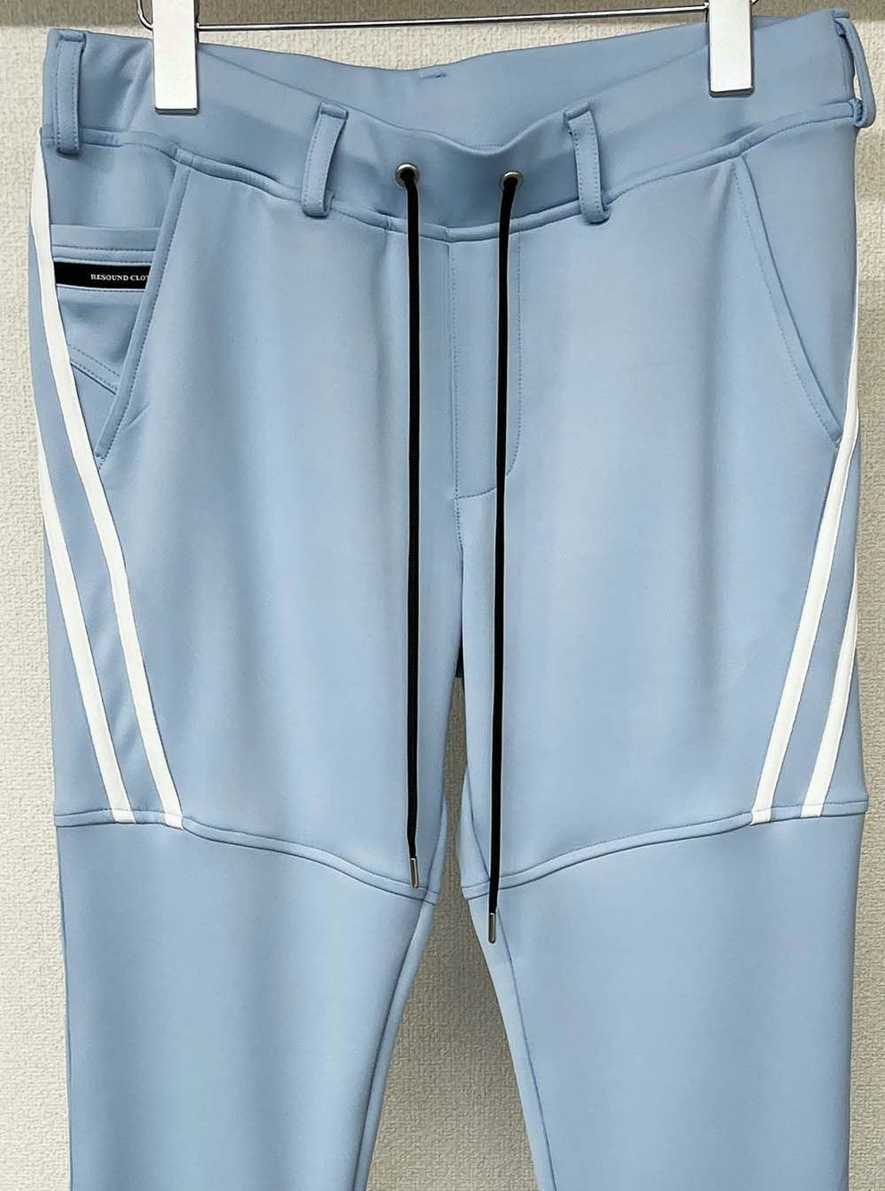 TYLER LINE  PANTS  ライン ナイロン パンツ (サックスブルー×ホワイト)