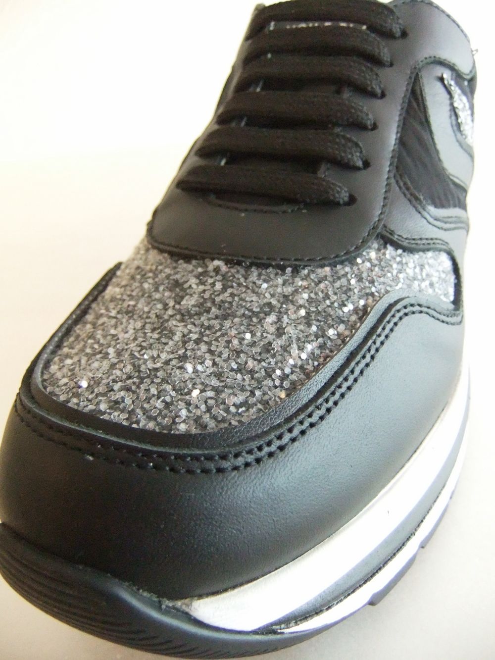 〈LADIES〉 MARAN S STAR CALF    カーフレザー × テクニカルファブリック スニーカー