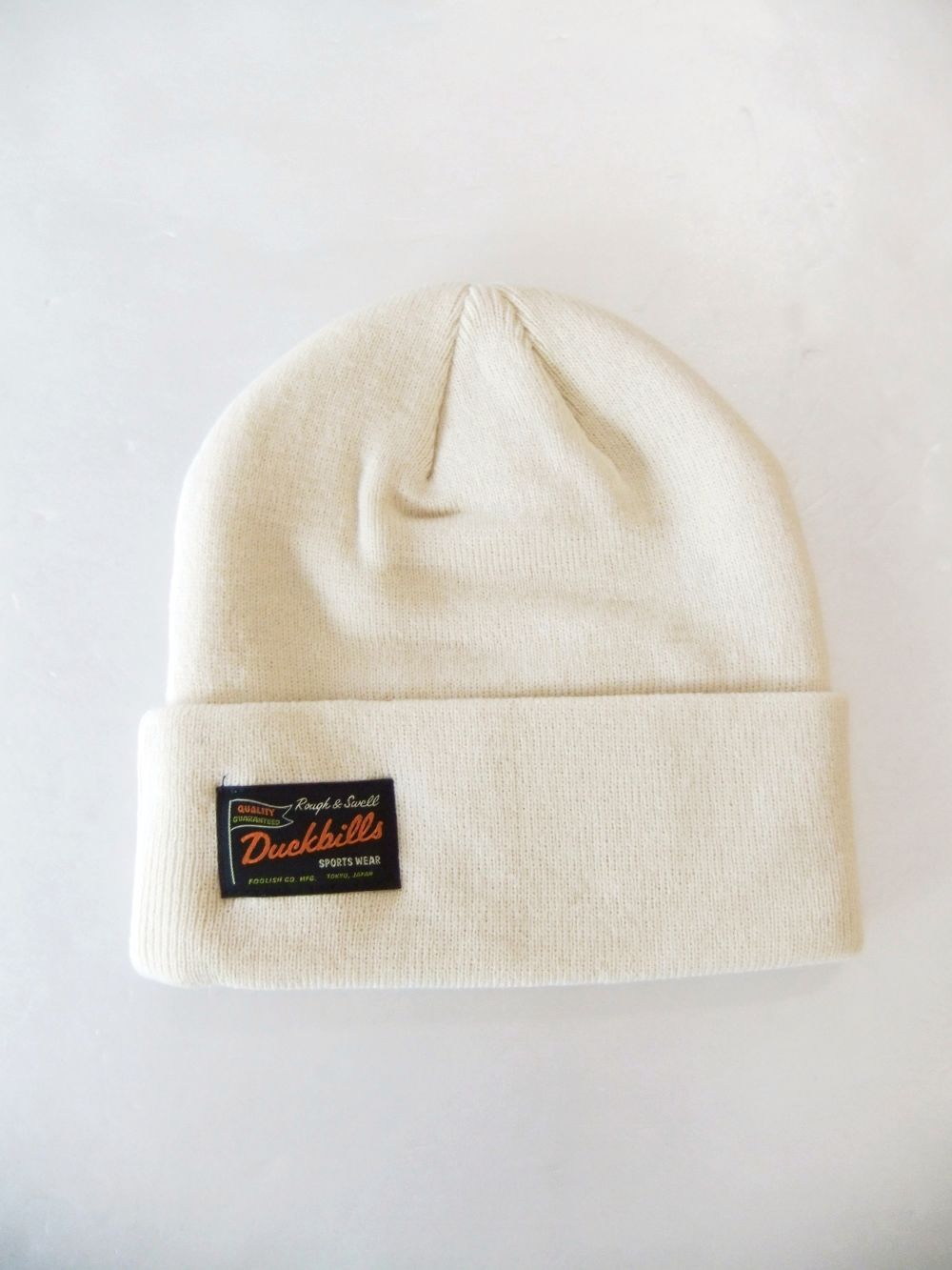 COLLEGE BEANIE   ロゴニットキャップ  ( アイボリー )   RSA-24205