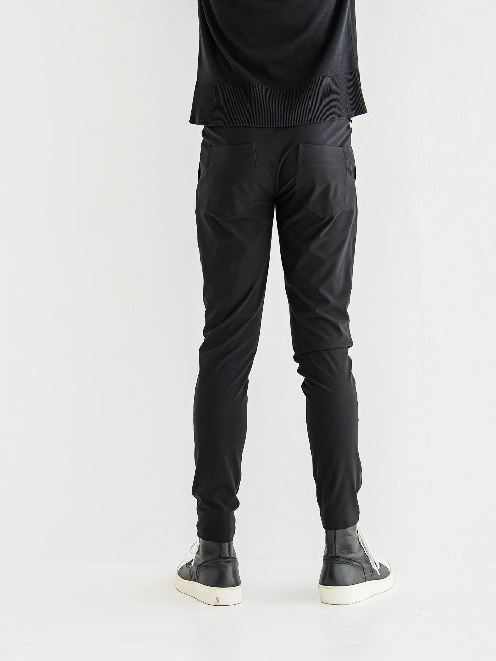 CHRIS EASY TUCK PANTS スラックス イージー タックパンツ (ブラック)