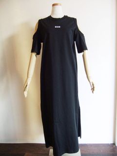 《LADIES》 ミニロゴ オフショルダー T ワンピース ドレス   3041MDA61-217298