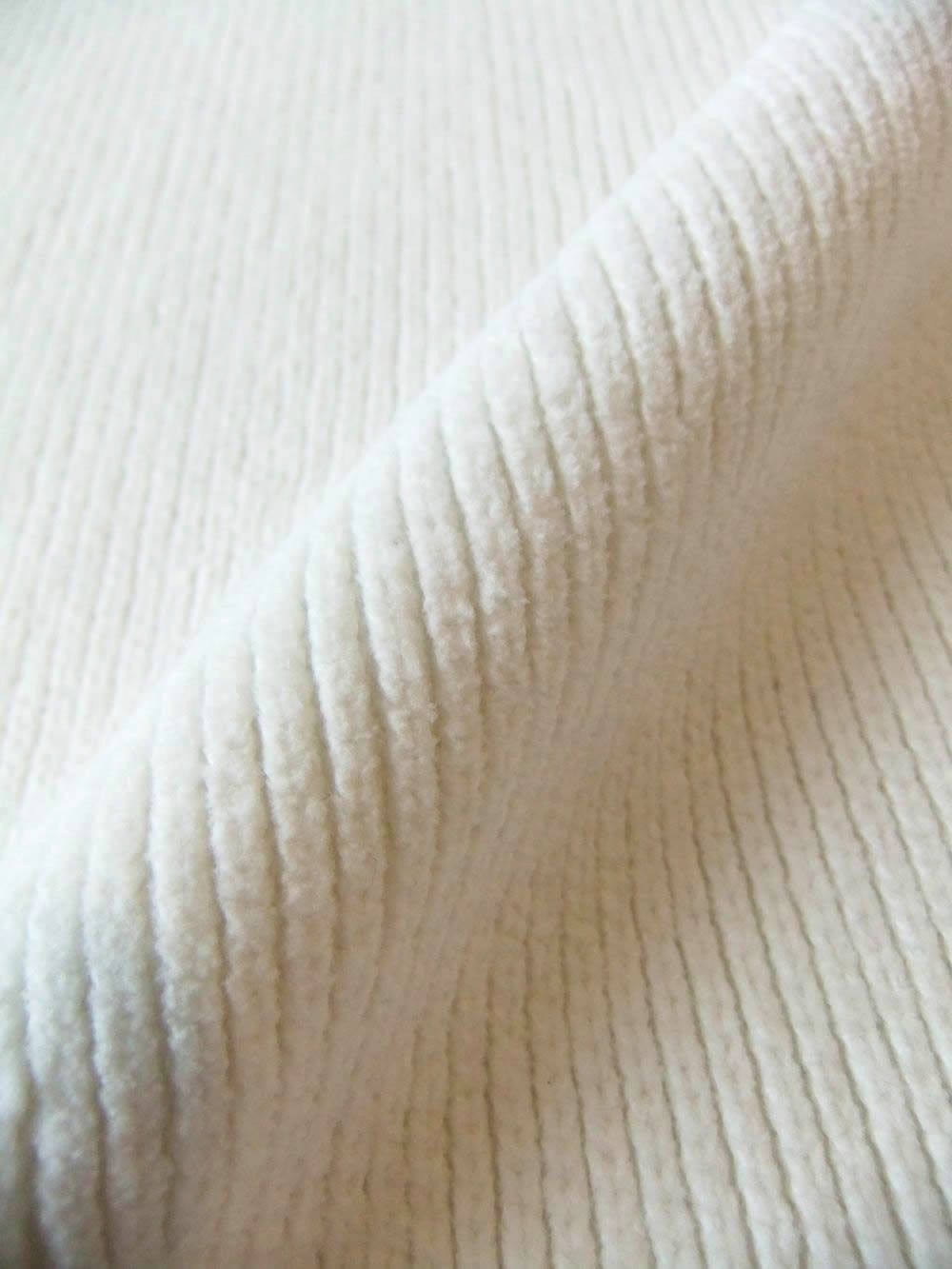 CHENILLE COTTON CREWNECK LENS SWEATER (ホワイト)   コットン クルーネックニット