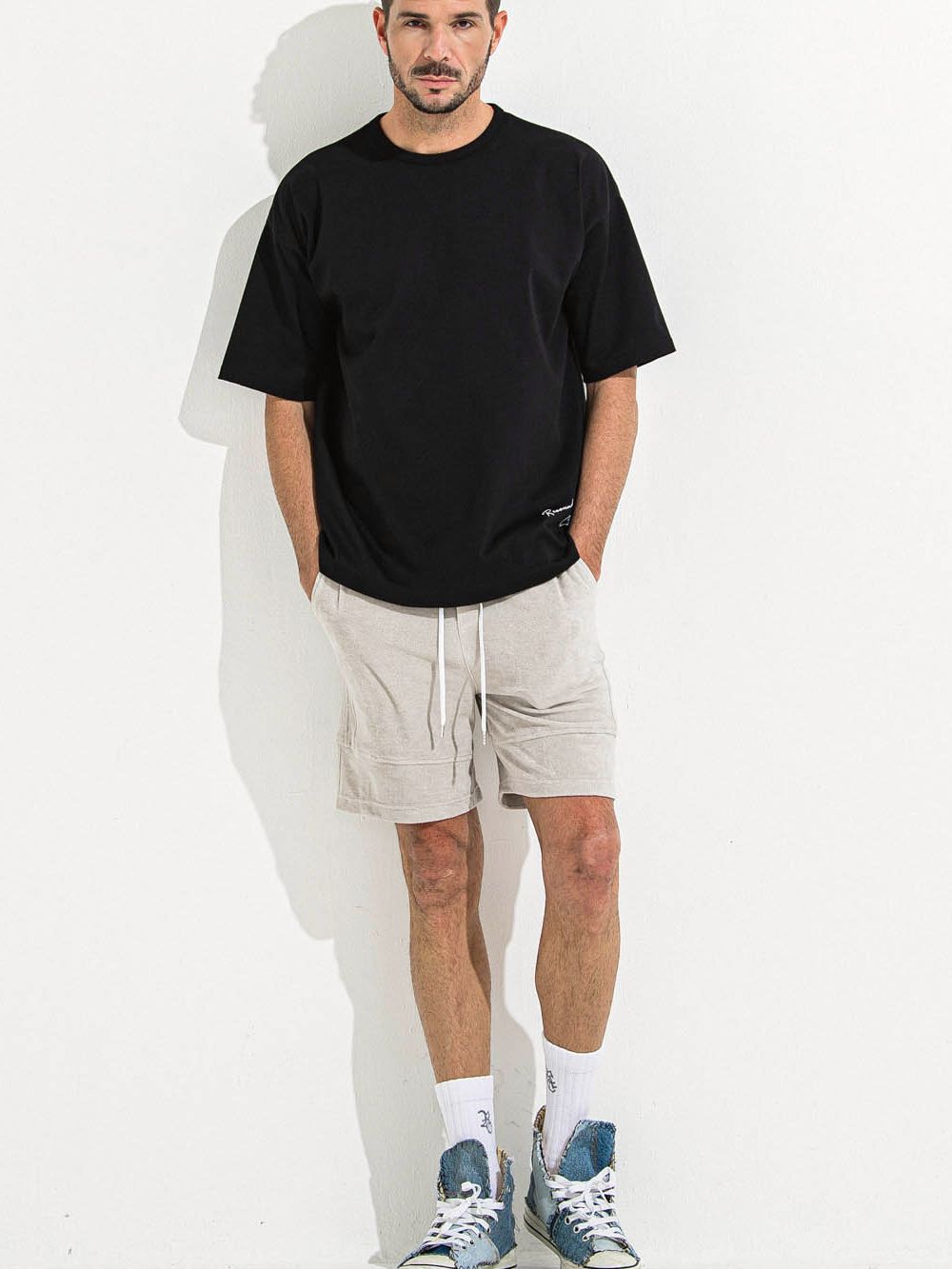 TYLER PILE SHORTS  パイル ショートパンツ  (グレージュ)