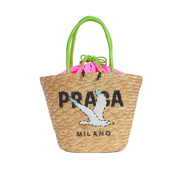 【MICALLE MICALLE Account】 HOMMAGE LARGE BASKET BAG 大 （ピンク×グリーン） オマージュ バスケット バッグ  MAB100GEB