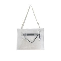 【MICALLE MICALLE Accessory】 クリア トートバッグ (ホワイト) MMC152GDB