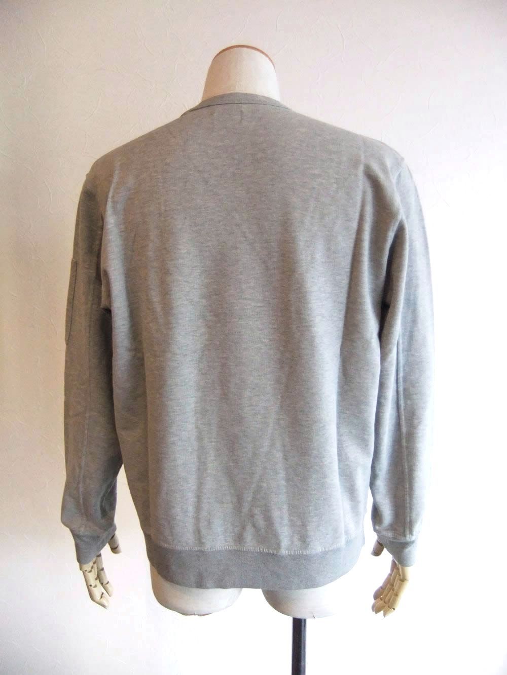 LIGHT FLEECE CREWNECK SWEATSHIRT  (グレー) クルーネック スウェットシャツ