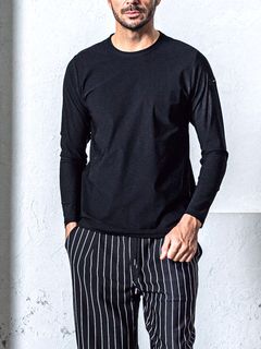 NYLON LONG SLEAVE TEE     ナイロン ロングスリーブ Tシャツ    T-010