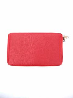 ダブル ジップ 長財布 (パスポートサイズ)  (レッド) VL229009