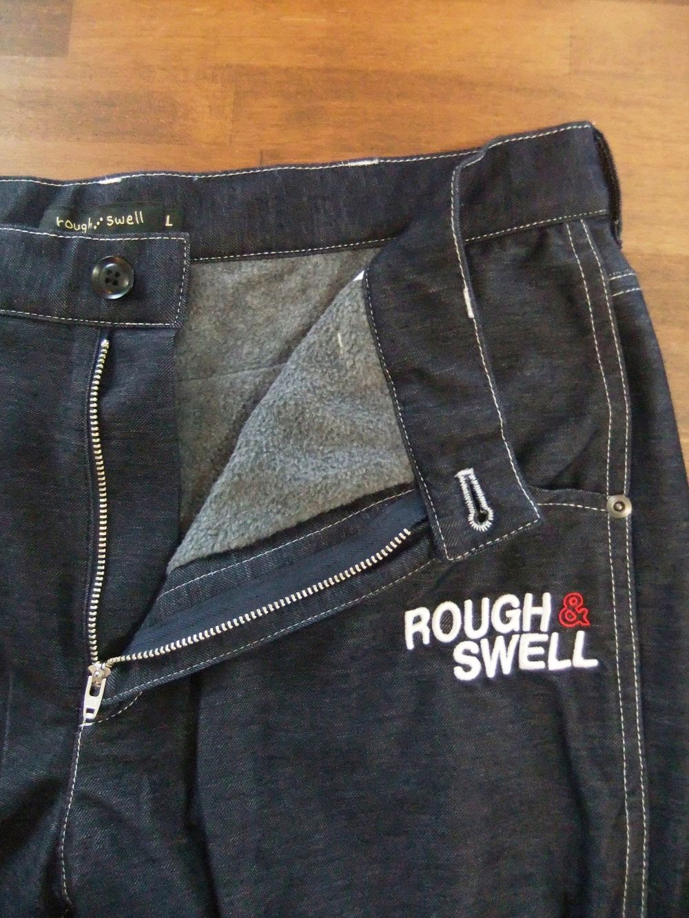 NEW BOLT     裏フリース リブパンツ  (ネイビー)  RSM-20263