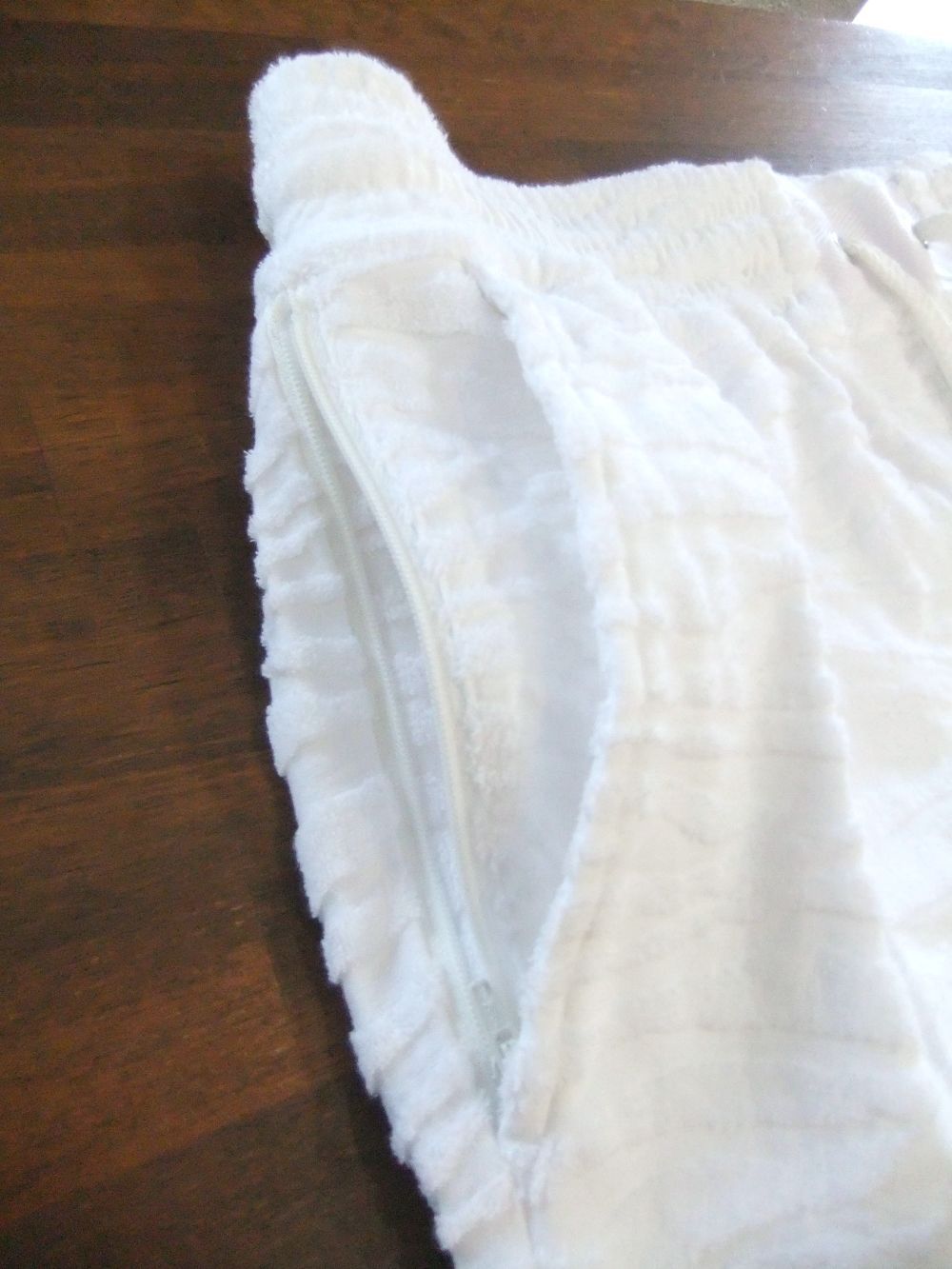 ZEBRA PILE JQ SHORTS  ゼブラ柄 パイル ショートパンツ  ( ホワイト )