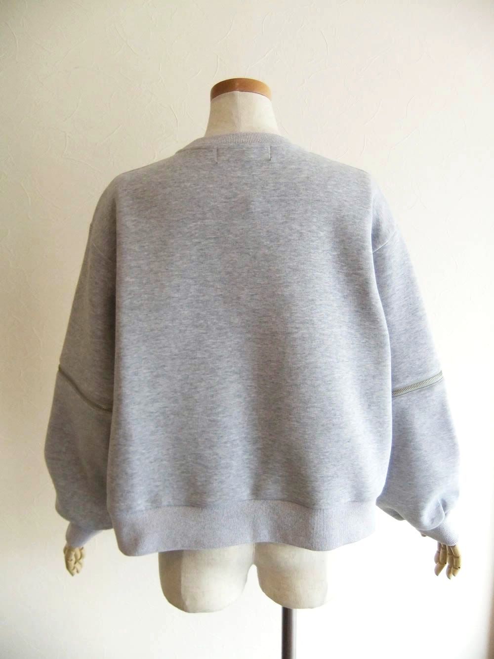 スリーブ ZIP デザイン 2WAY プルオーバー   （グレー）  MML108TEA