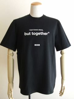 MESSAGE プリント LOGO  ロゴ  T-SHIRT  ( ブラック )  3040MM182