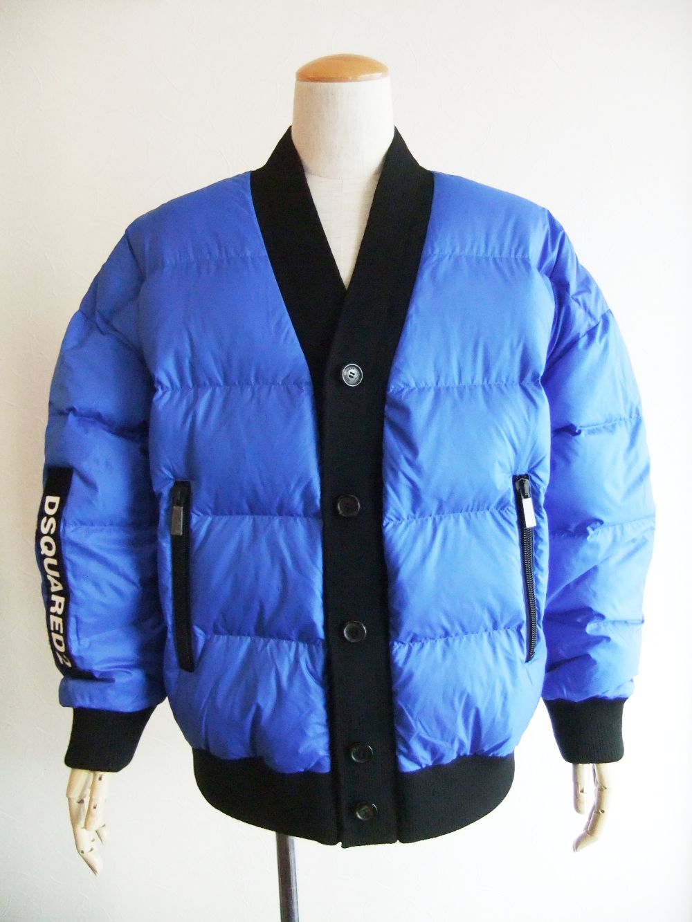 Dsquared2 - PUFFER CARDIGAN ダウンブルゾン (ブルー) S74AM1281