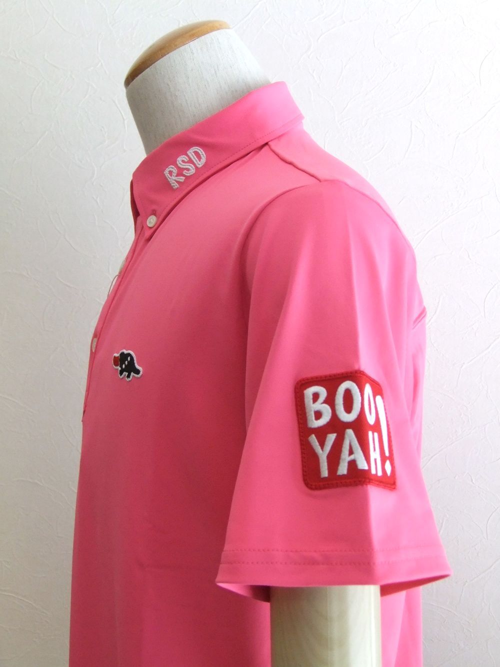 rough & swell - FAT BOY POLO (ピンク) 半袖ポロシャツ RSM-21003