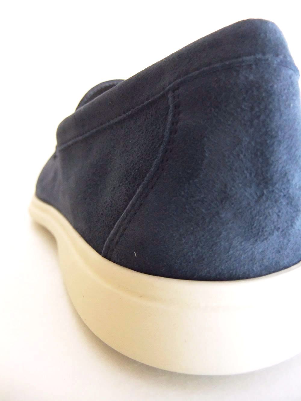 Calo  MEDITERRANEO  (ブルーネイビー) スエード モカシン