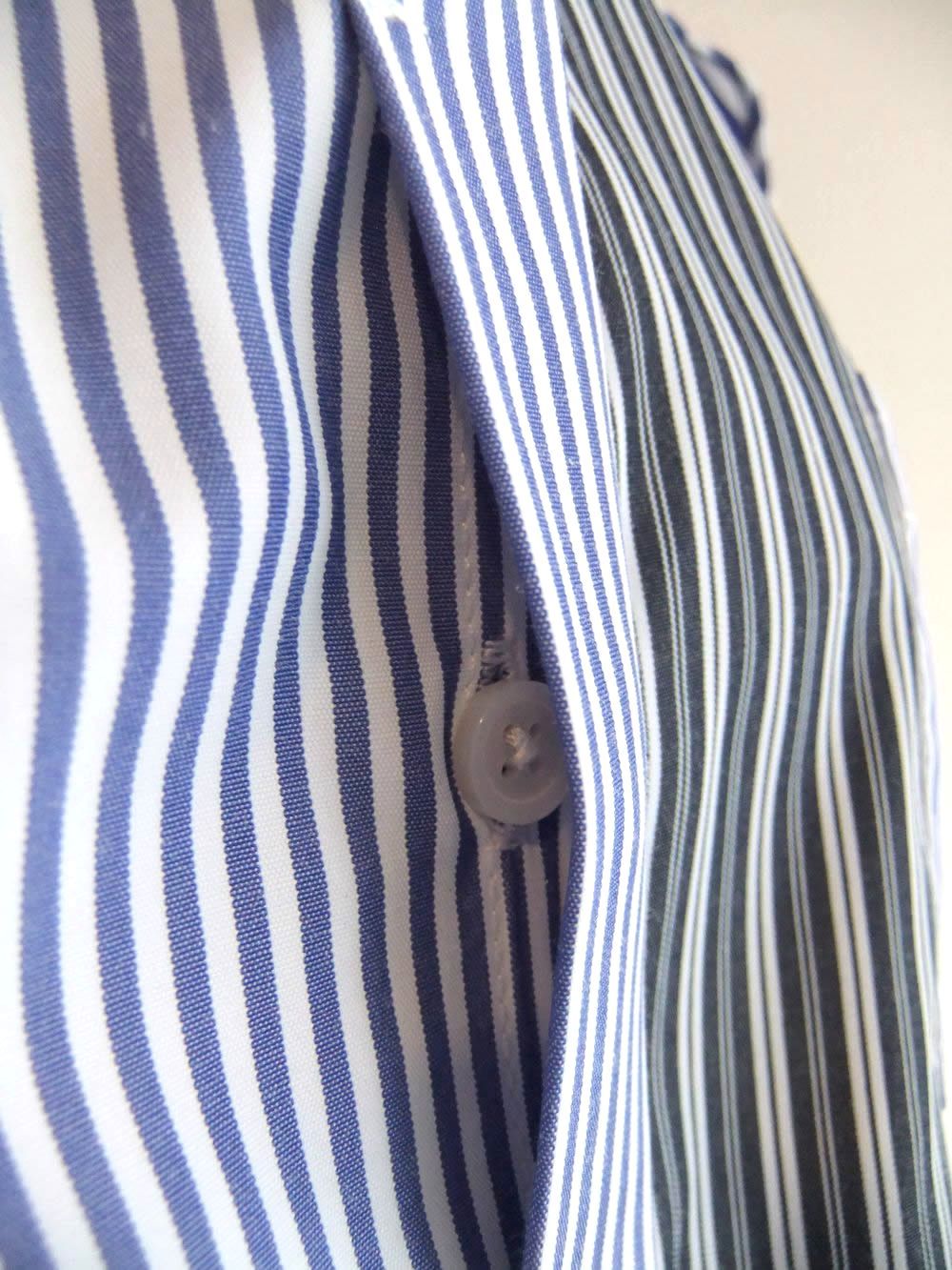 2WAY スリーブ 配色 デザイン シャツ    MMA116HEA