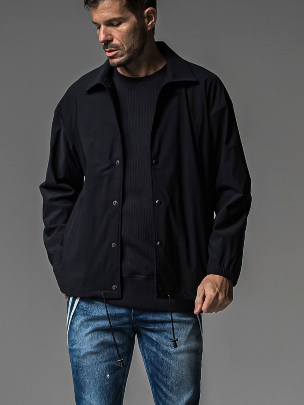 NYLON COACH JACKET   コーチジャケット