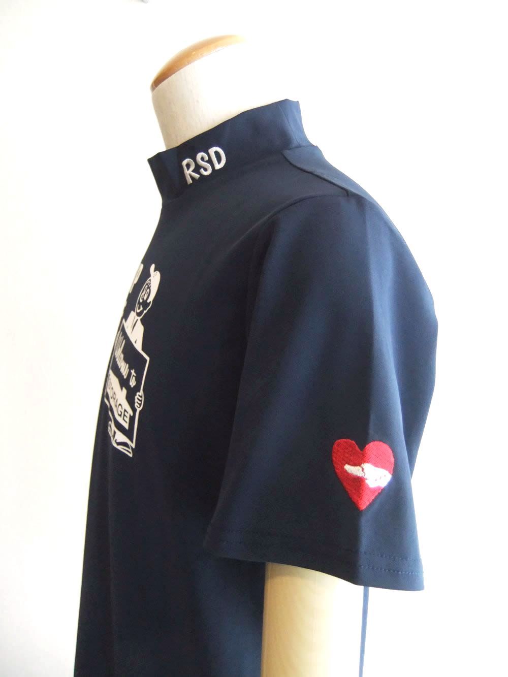 STORAGE BOY MOCK  (ネイビー)  半袖モックネック シャツ  RSM-26028