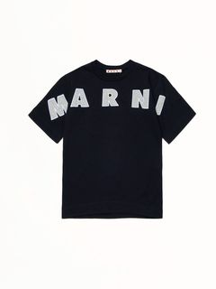 MARNI KIDS  パッチワーク ロゴ 刺繍入り レディース ガールズ Tシャツ