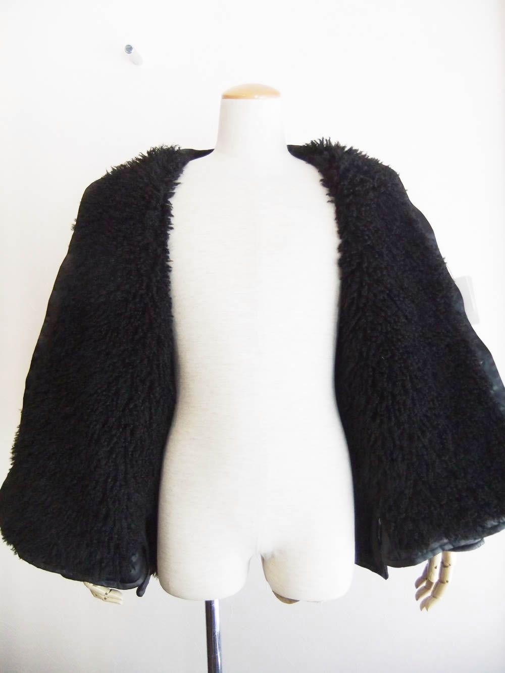 ノーカラー キルティング ブルゾン