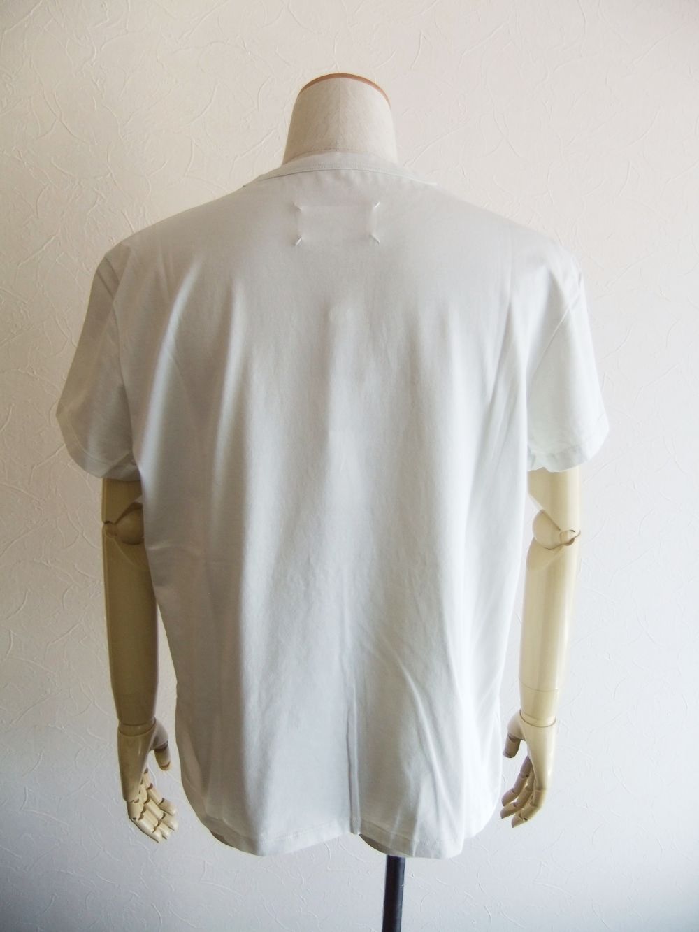 MAISON MARGIELA  (オフホワイト) ナンバリングロゴ マコ コットン Tシャツ