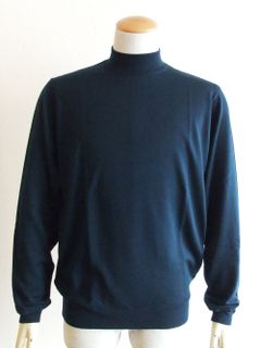 WALTON ( グリーン )  30G  長袖モックネックニット