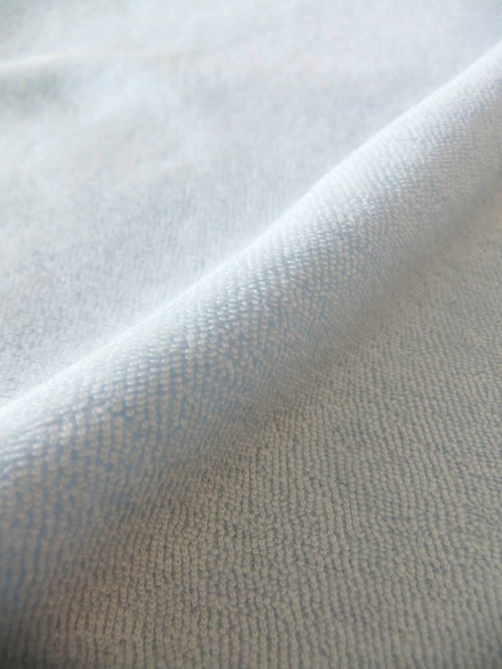 TERRY JOHNNY    パイル S/S スキッパー ポロ  (ライトブルー)